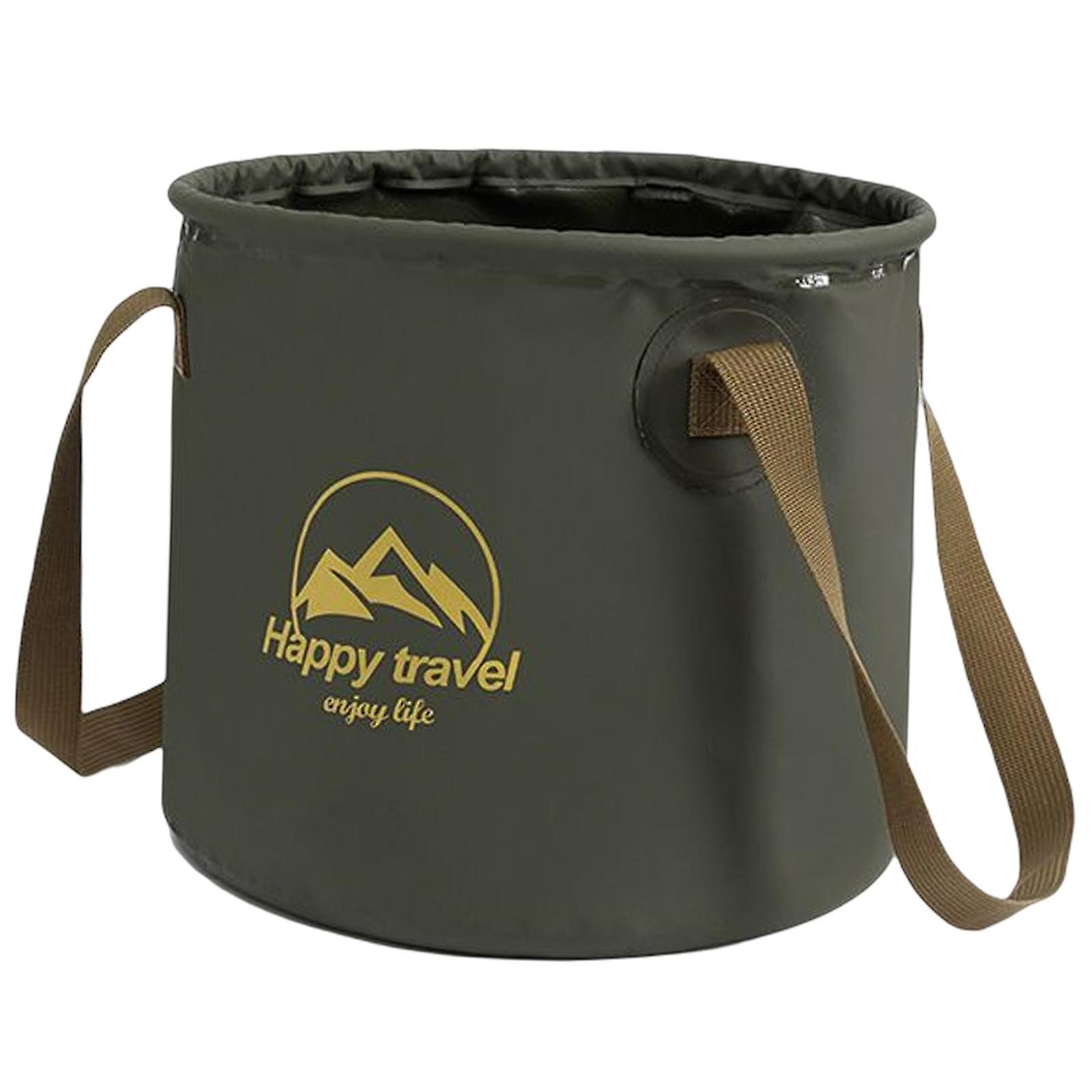 Camping Folding Bucket Water Storage Container 20l Collapsible Bucket Coffee