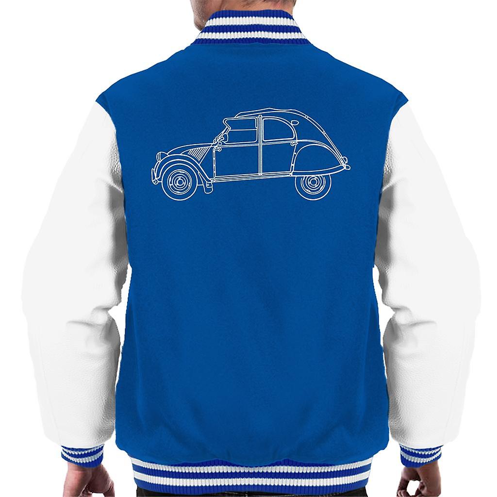 Citroen Vintage 2CV Art Men's Varsity Jacket