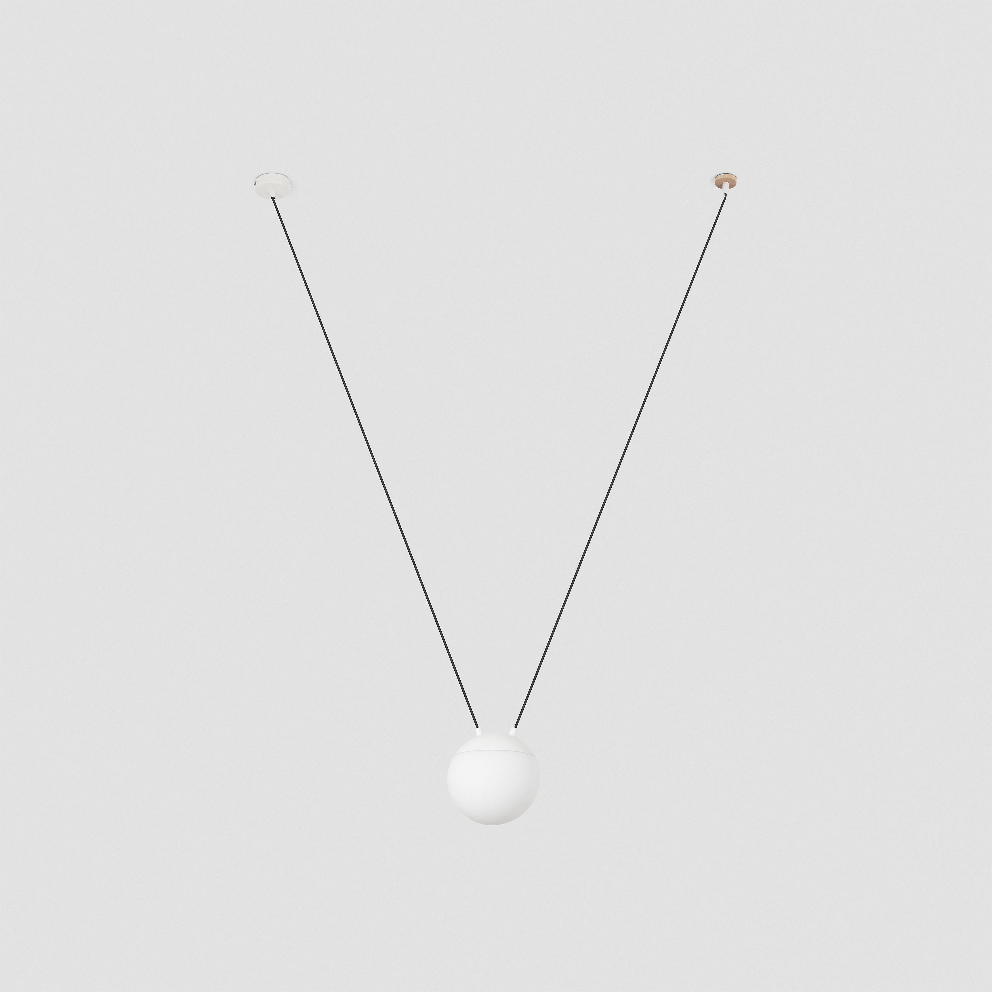 Faro Mine - 1 Light White Suspension Pendant, E27
