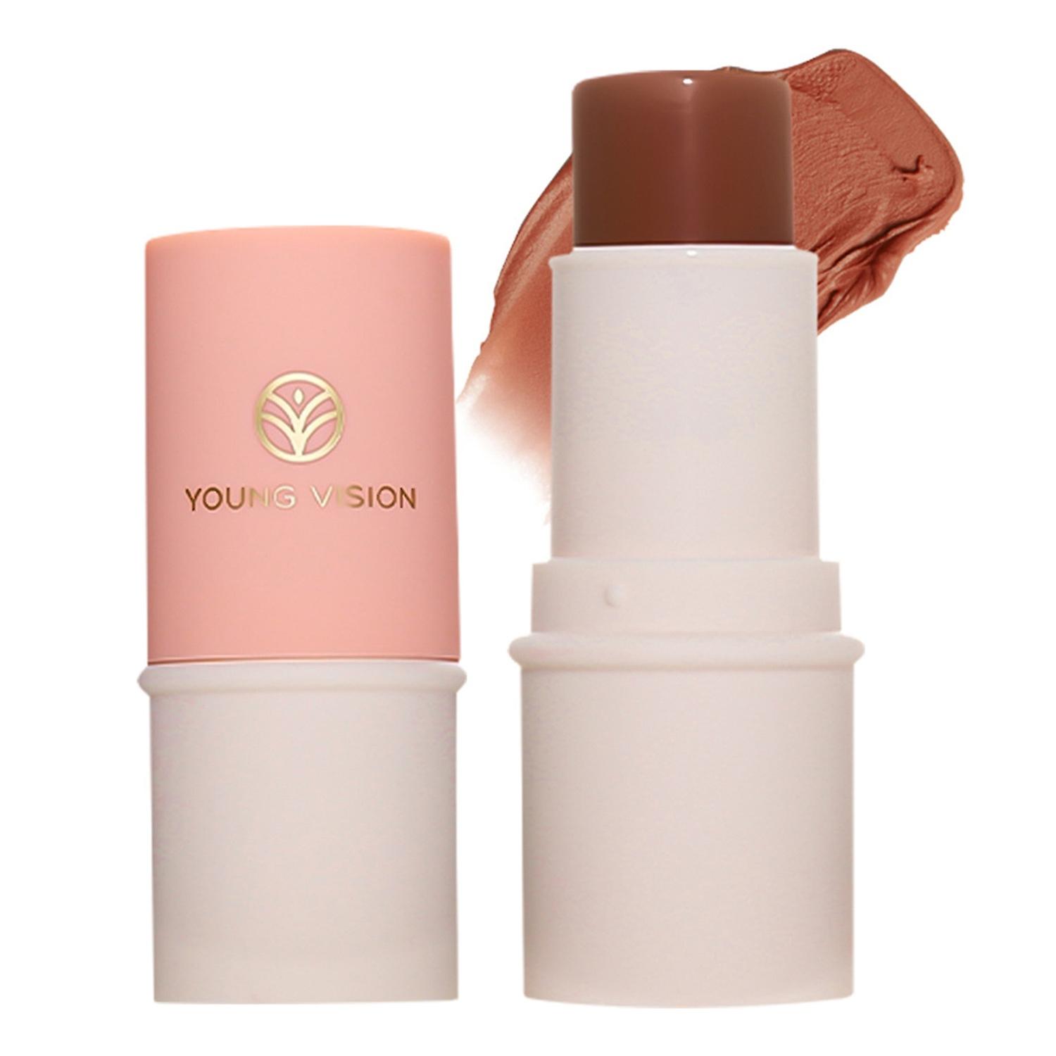 YOUNG VISION 1Pc 6.8g Blush Cream Stick Multi-functional Makeup Lazy Stick Solid Lipstick Eye Shadow