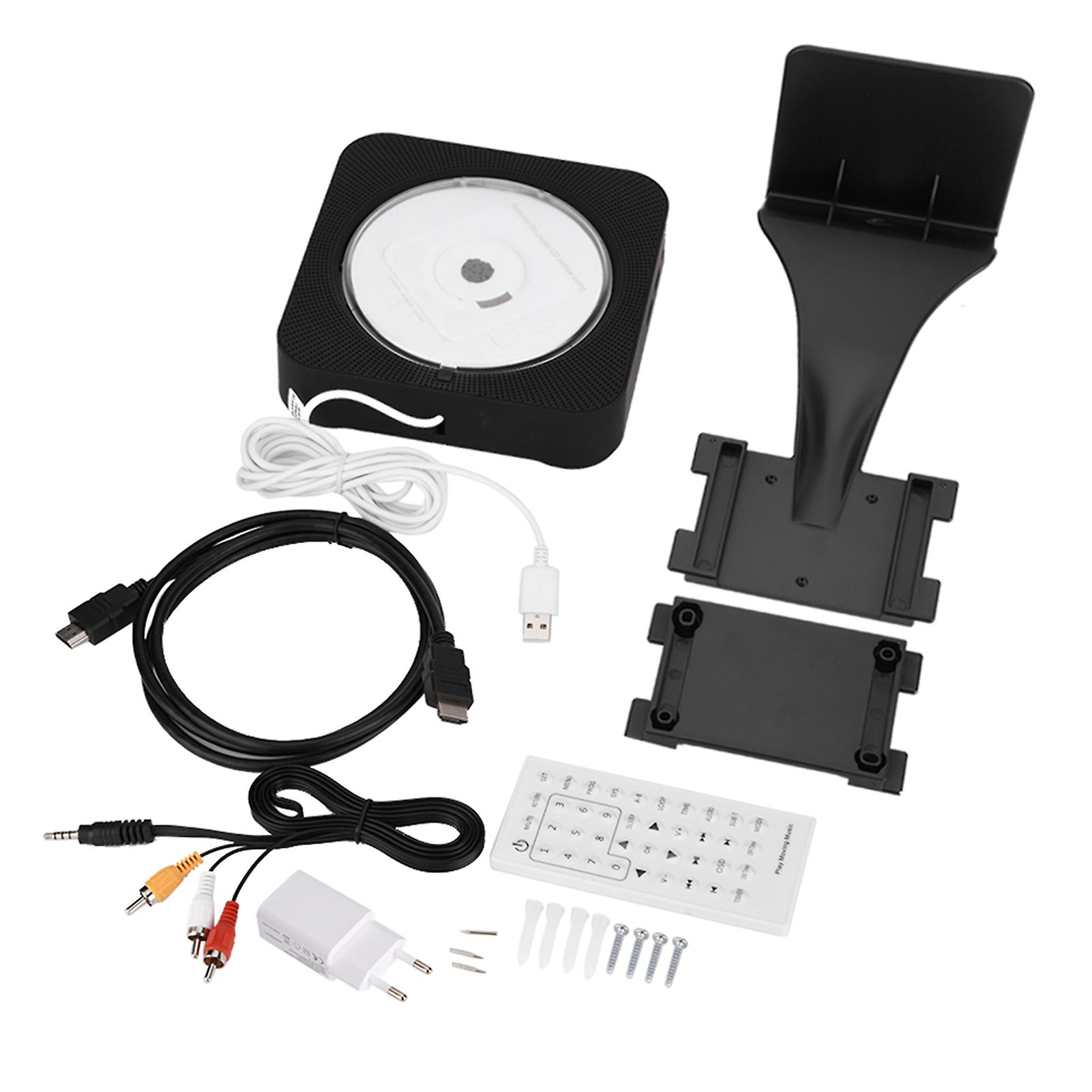 Wall Mounted Bluetooth DVD CD Player Speaker with Remote Control and HD Output