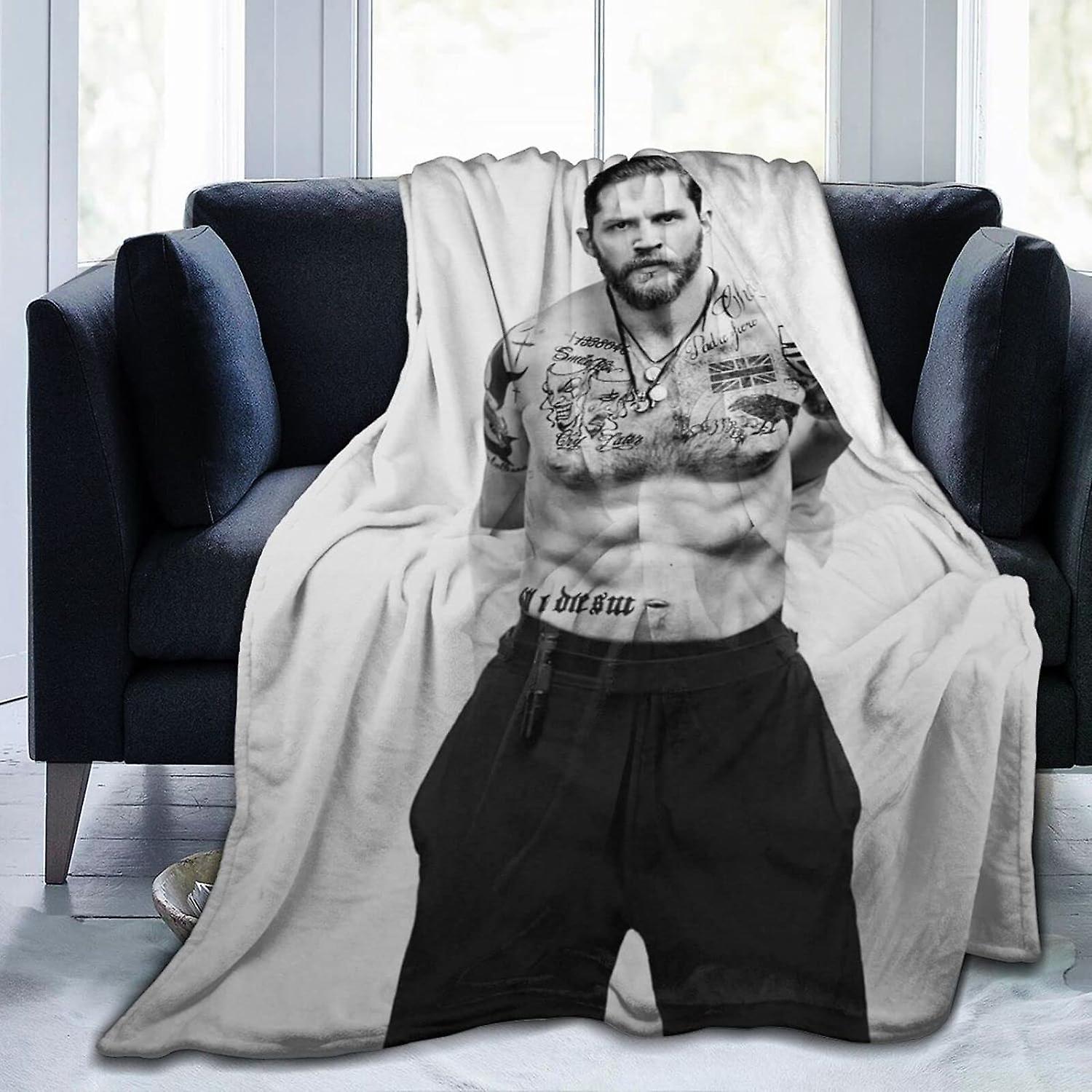 Tom Actor Hardy Flannel Blanket Bedding Fleece Blanket Soft Thow Blankets Air Conditioning Blanket For Sofa Couch Living Room ABD32221