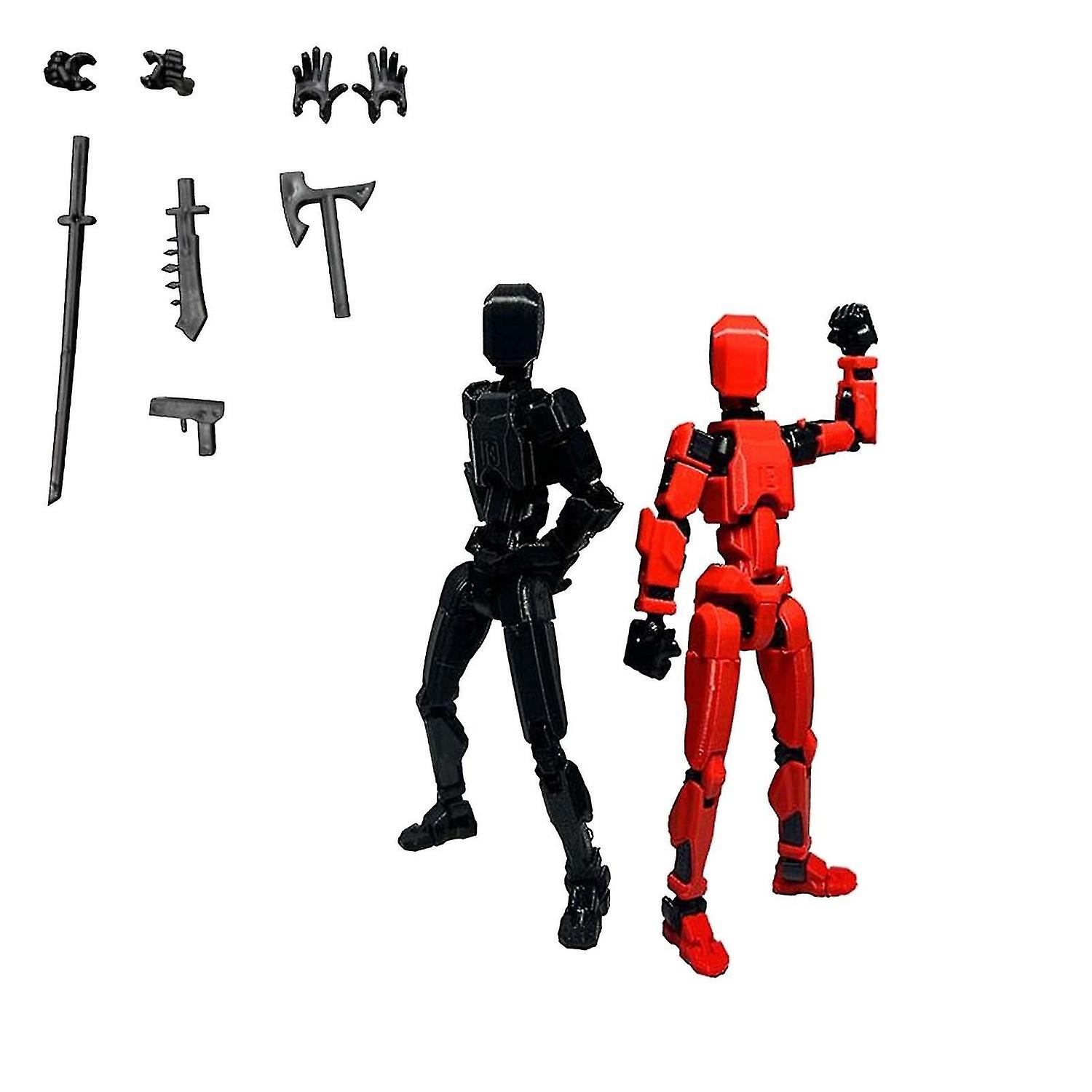 Action Figure Printed Movable 13 Articulated Robot Dummy Valentines Gifts For Him-xdd