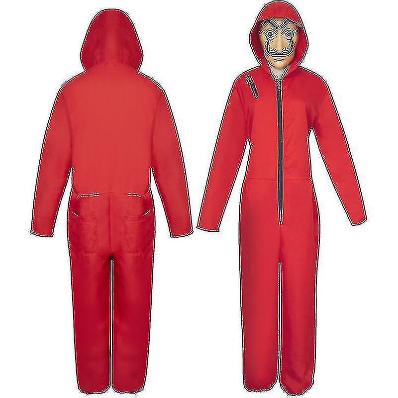 Halloween La Casa de Papel Disfraz Con Máscara