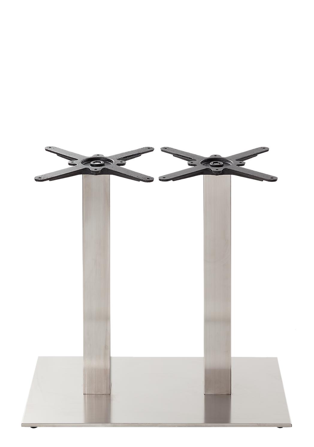 Rectangular Stainless Steel Table Base - Twin - Height - 730 Mm