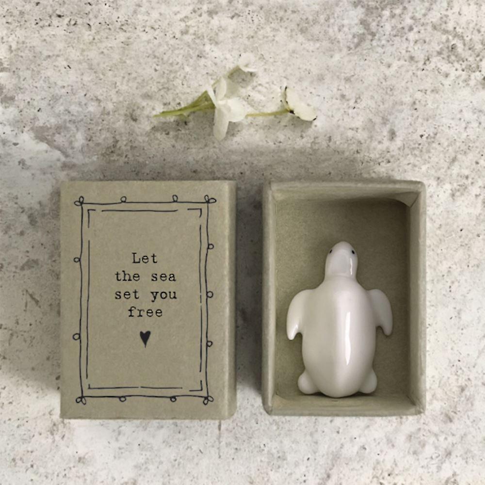 East of India Porcelain Matchbox - Turtle