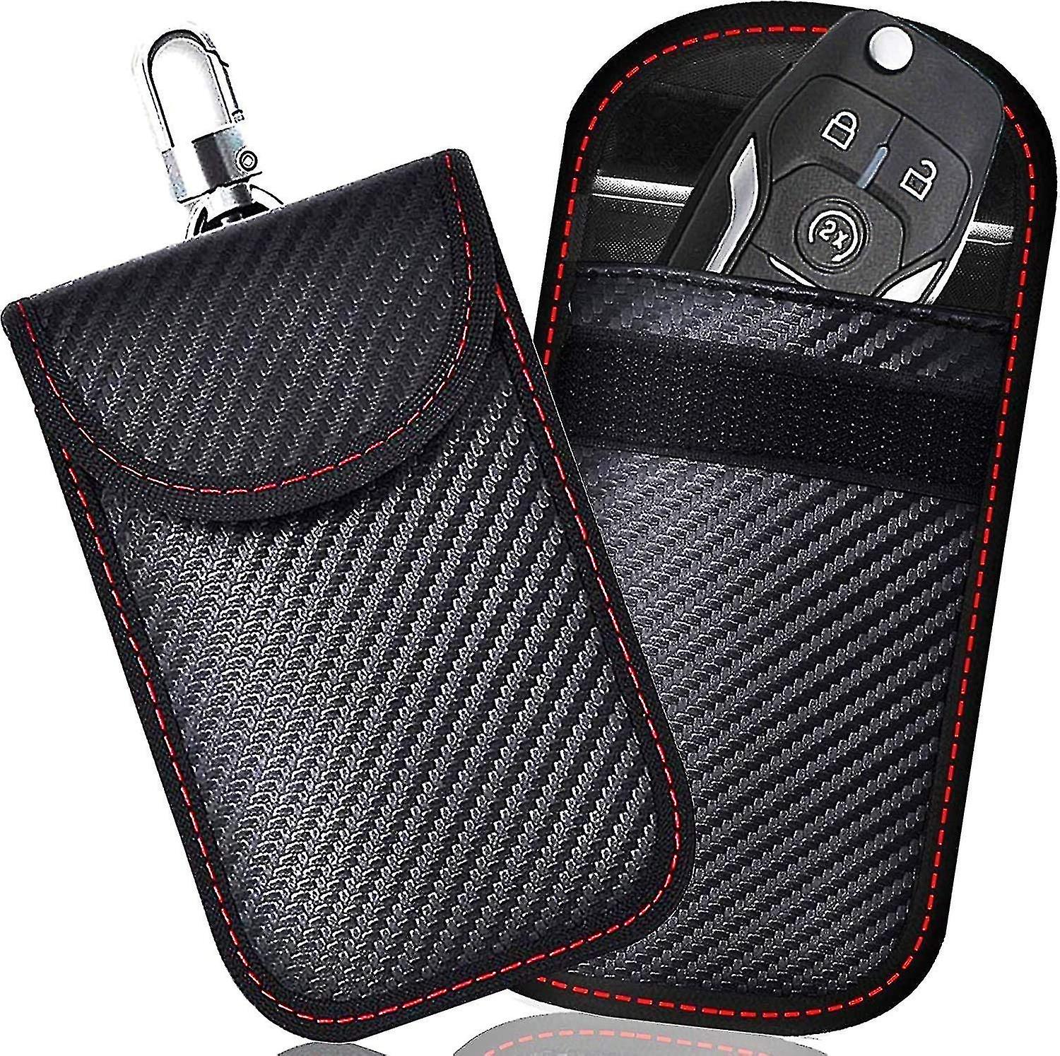 Faraday Schlüsselanhänger Protektor (2er-Pack) Car Safety Protection Tasche