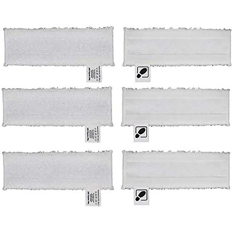 6 Pcs Microfiber Mop Cloth Pad For Easyfix 2, 3, 4, 5 Durable Replacement Accessories