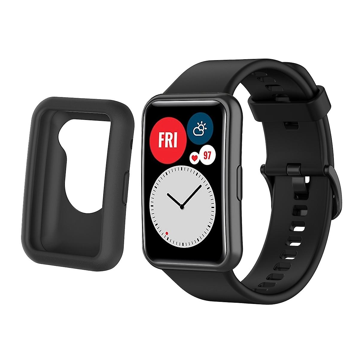 For Huwei Watch Fit Silicone Case + Watchband Kit