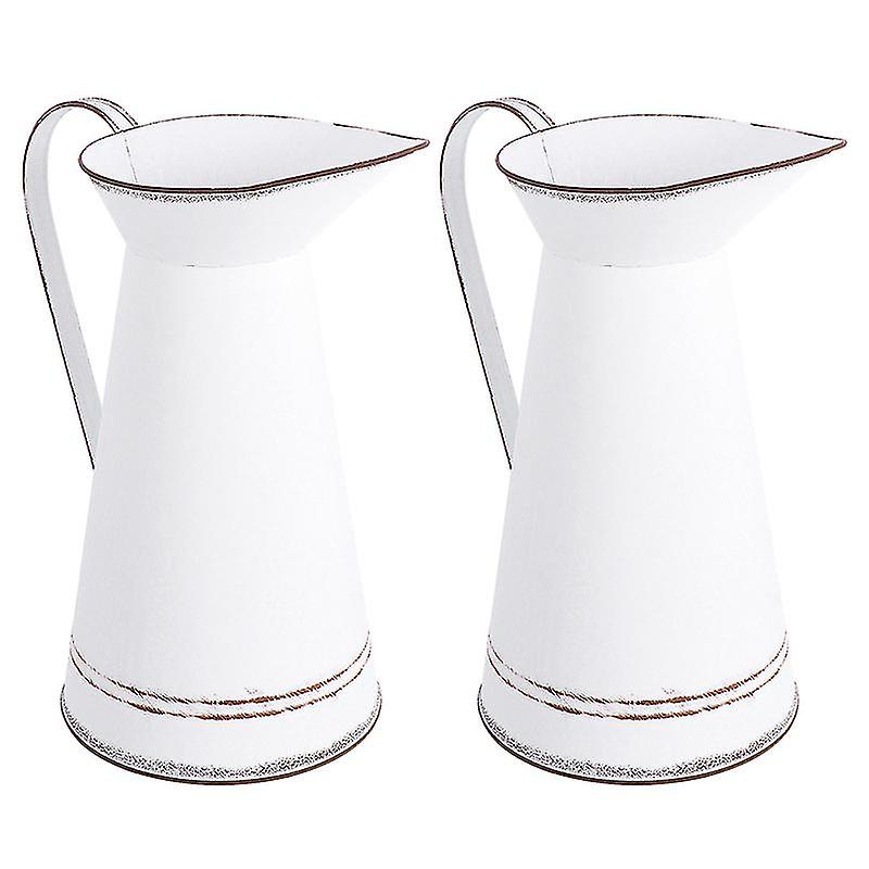 2pcs Flower Metal Vase