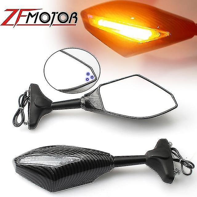 Qx Motorcycle Rearview Mirrors Turn Signals Indicator Led Lights For Honda Cbr1100xx Cbr 1100 Cbf100