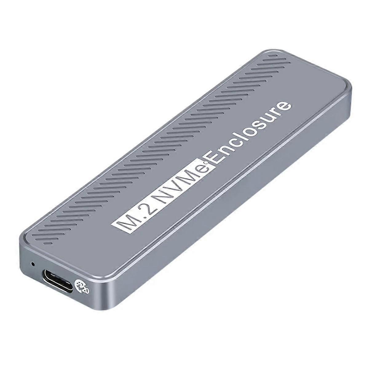 M.2 NVMe SSD Enclosure Hard Drive Box 20Gbps Hard Drive Case Type-C USB3.2 GEN2x2 Support UASP TRIM