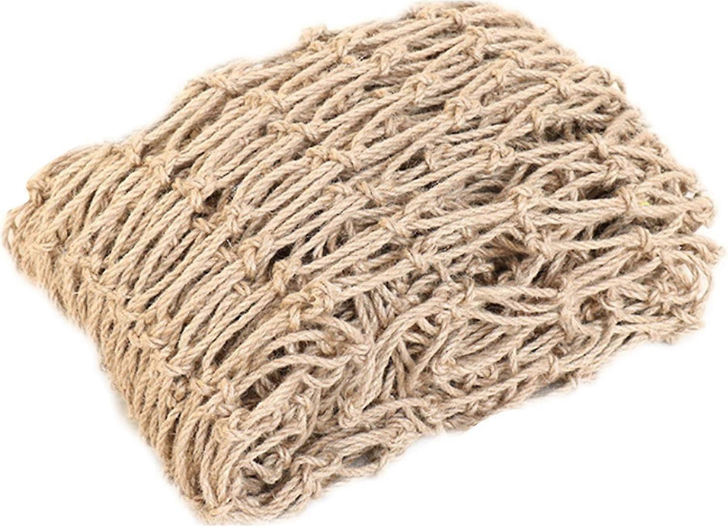 Natural jute support net for climbing plants