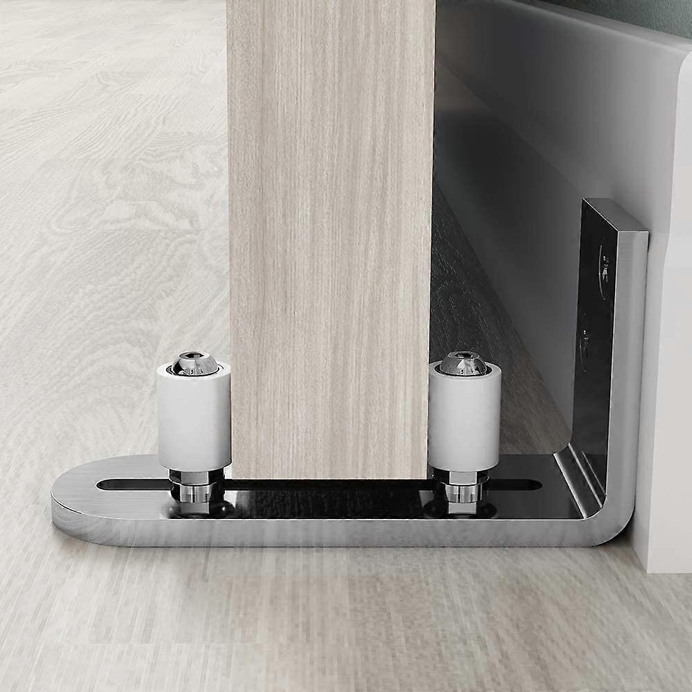 Floor Guide Sliding Door Guide Wall Mounted Door Guide Guided Ball Bearings Silver