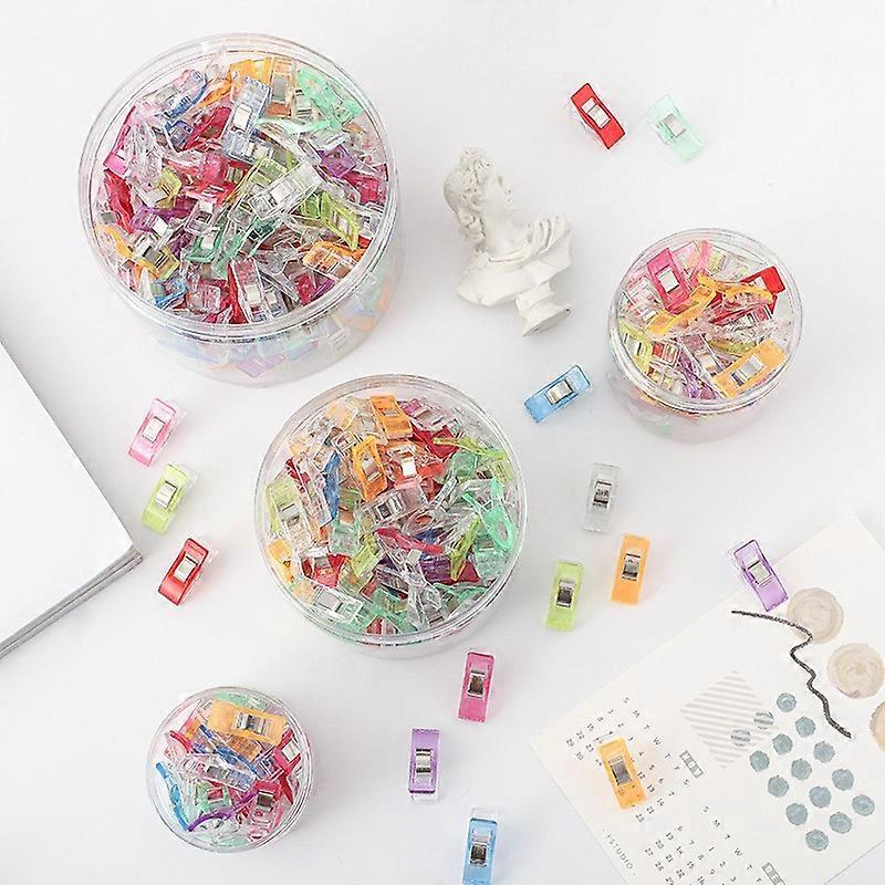 Clips, 100 pcs with plastic box, advanced quilt clips