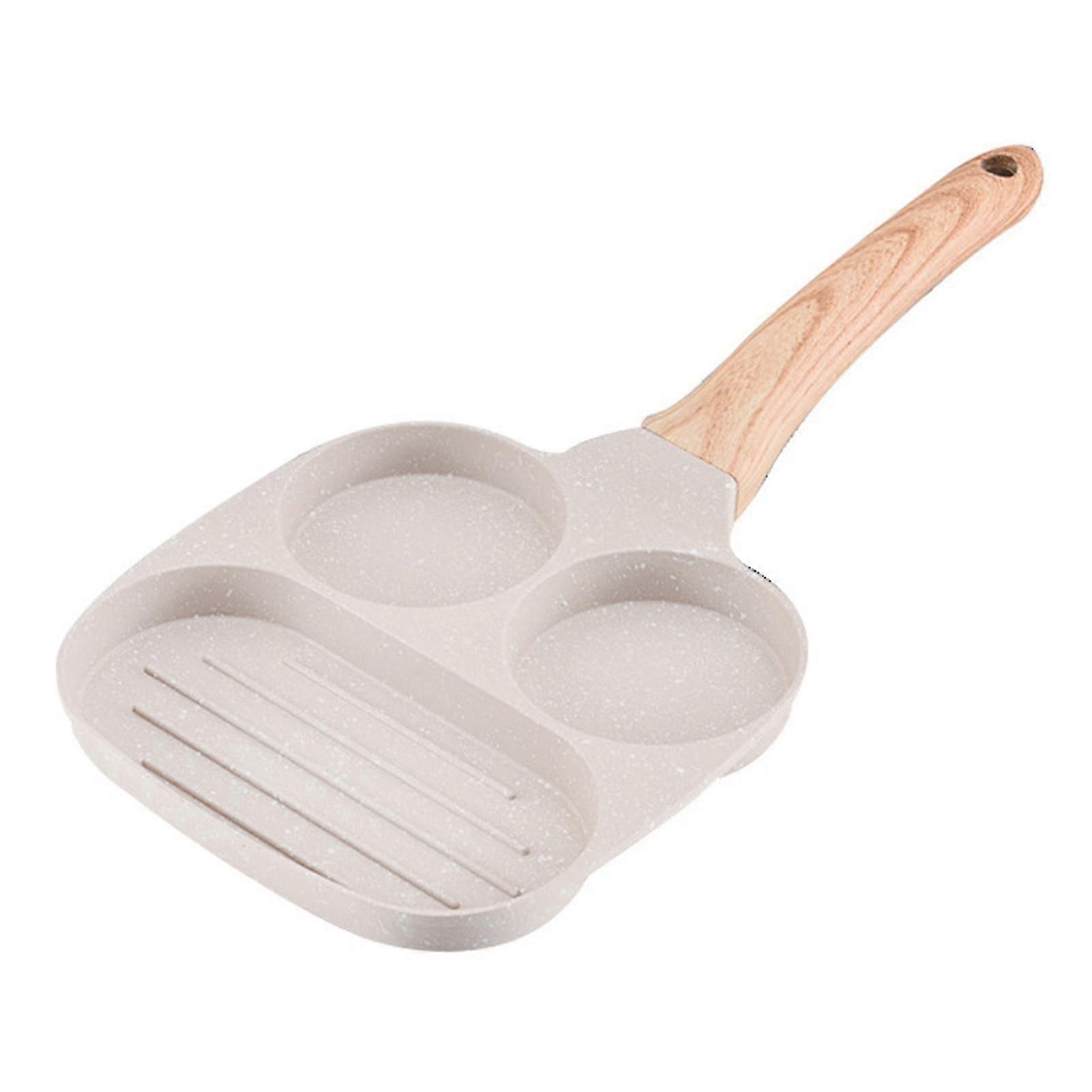 Breakfast Pan 3 in 1 Nonstick Aluminum Alloy for Eggs Bacon and Pancakes on Gas Stove