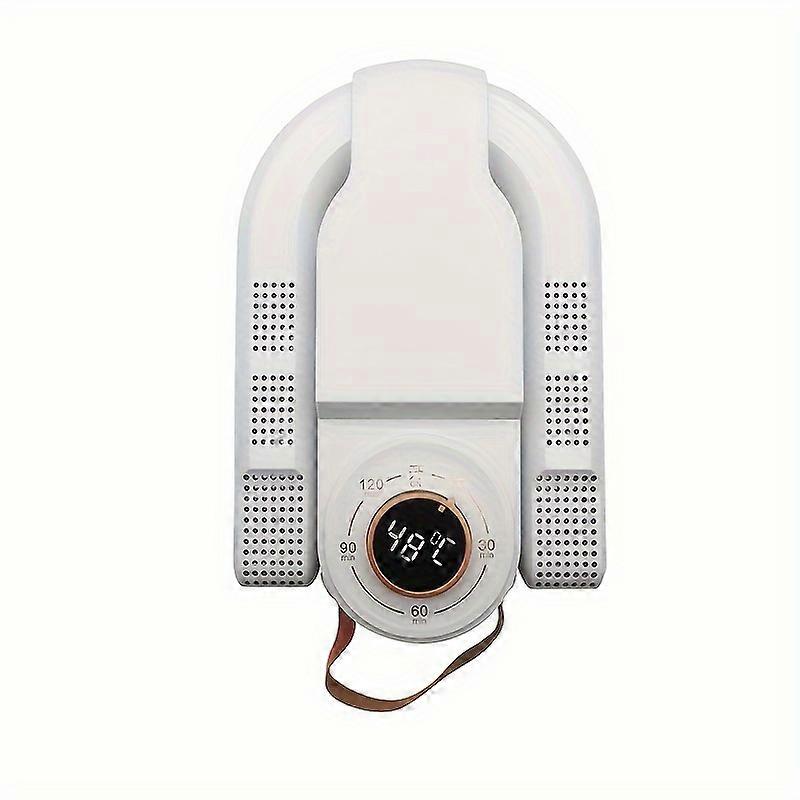 2-Hour Delay Timer Portable Boot and Shoe Dryer - Rapid Warmer with Auto-Off, Folding Design, and Odor Elimination - Universally Compatible for All Sh