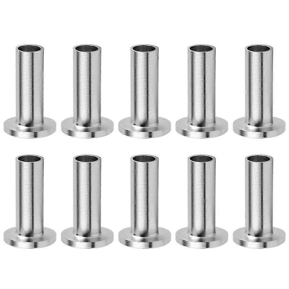 10Pcs Stainless Steel Protector Sleeves Part Replacement for 1/8" Wire Rope Cable Railing