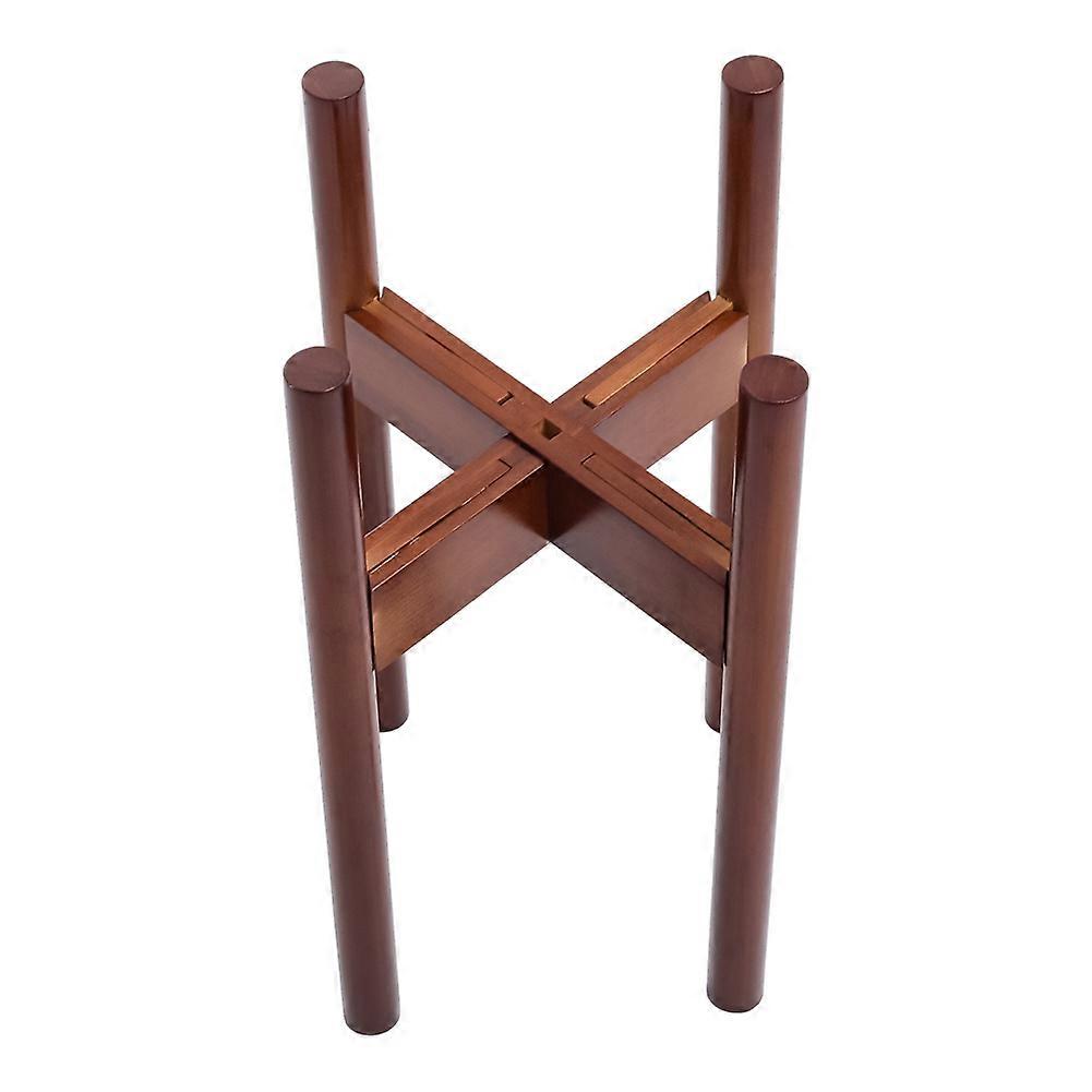 Mid-Century Bamboo Adjustable Plant Stand