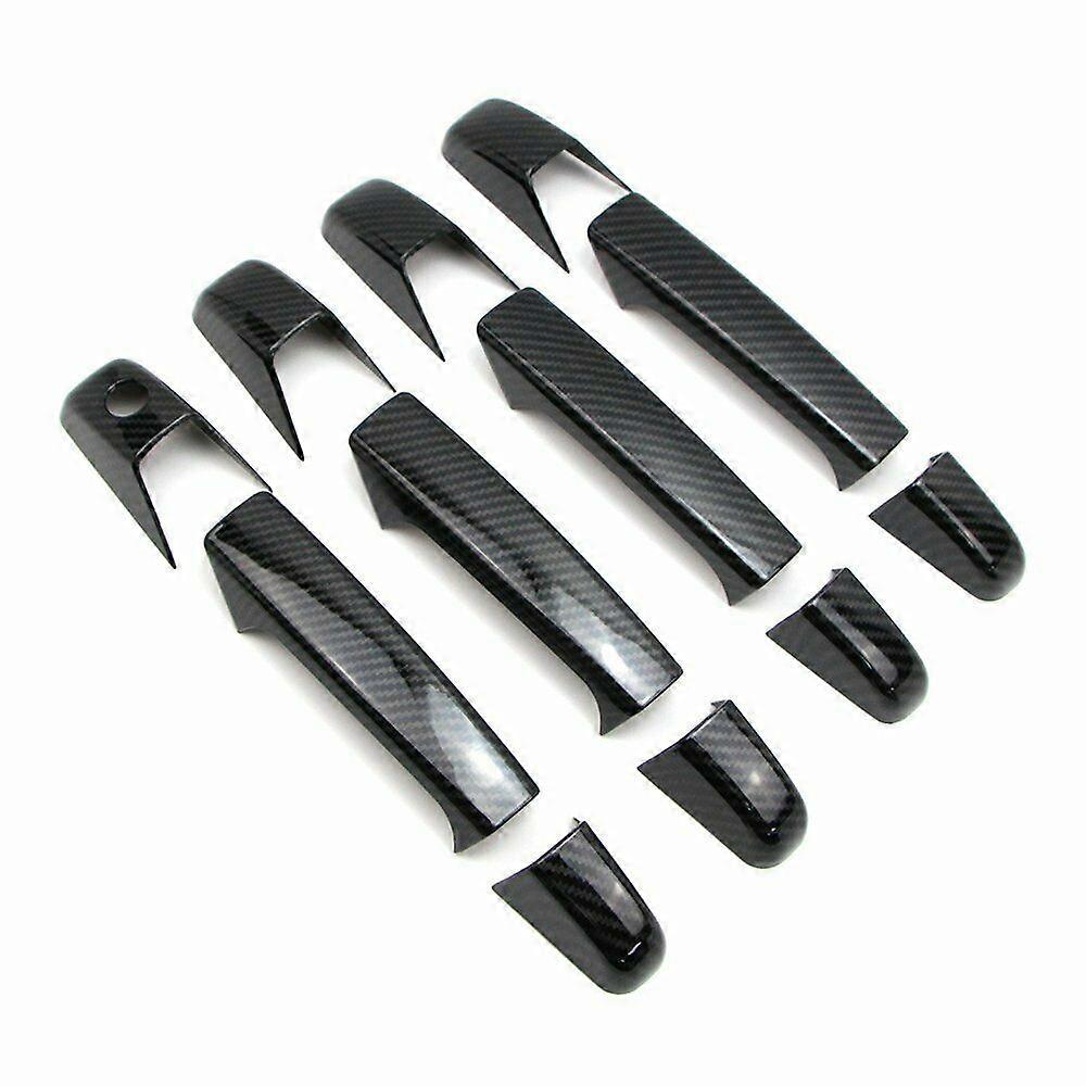 ABS Carbon Fiber Outside Door Handle Cover Trims for 1500/2500/3500 XL Escalade