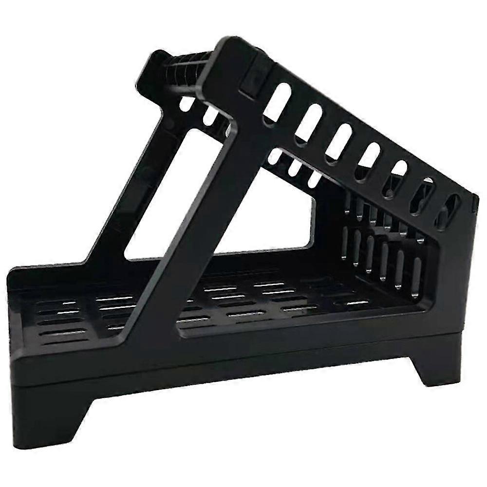 Holder For And Fanfold Thermal Shipping Labels, Work With Desktop Printer, Black