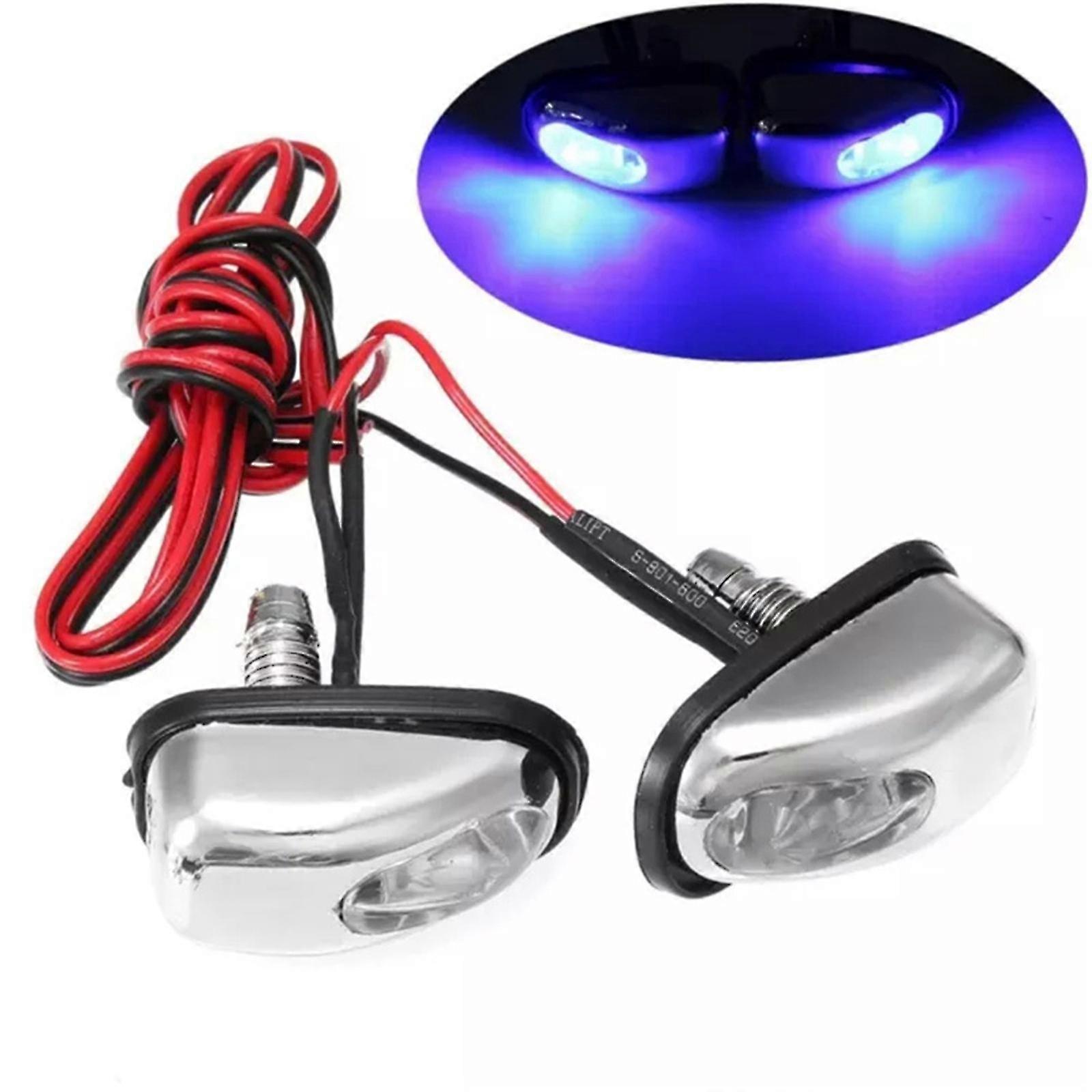 2pcs Wiper Sprayer Windshield Washer Decorated With Led Lights For Car Cleaning Tools