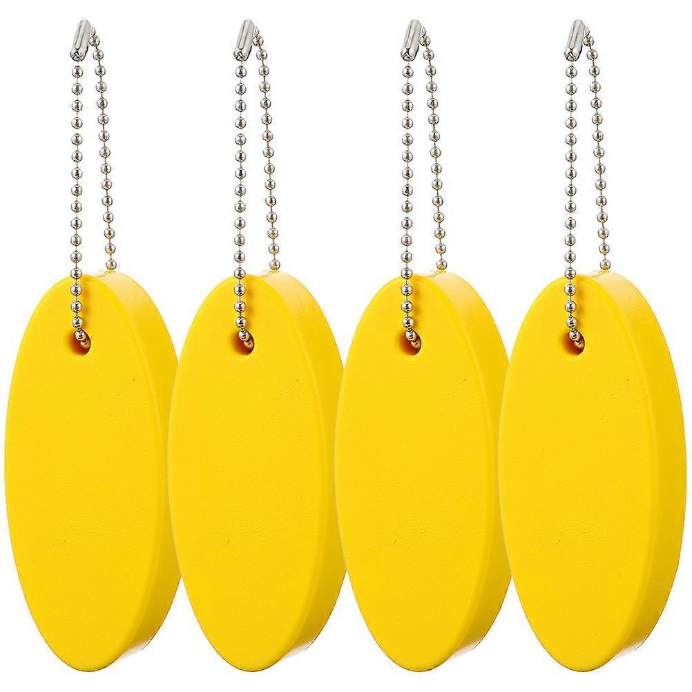 4Pcs Floating Keychains Colored Floating Key Rings PU Floating Keychains Hanging Floating Keyrings
