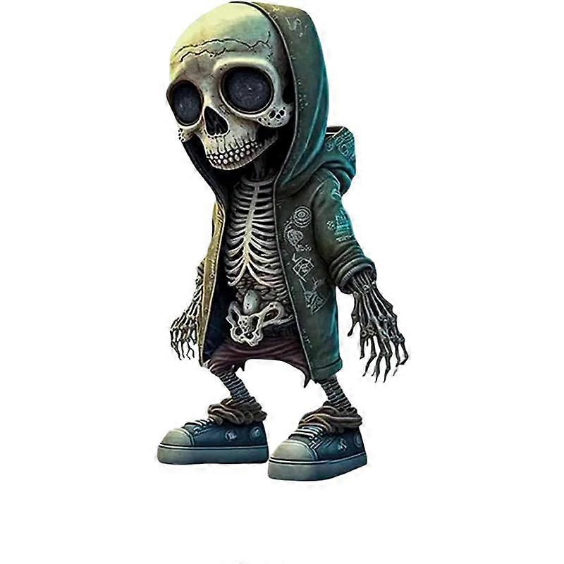 Cool Skull Statue, Resin Material, 8 cm x 6 cm