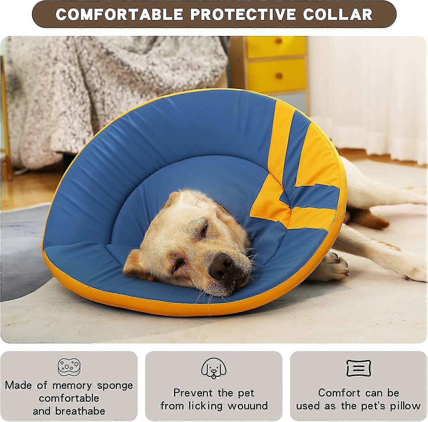 Dog Cone, Adjustable Dog Cones for Large Dogs After Surgery Cone