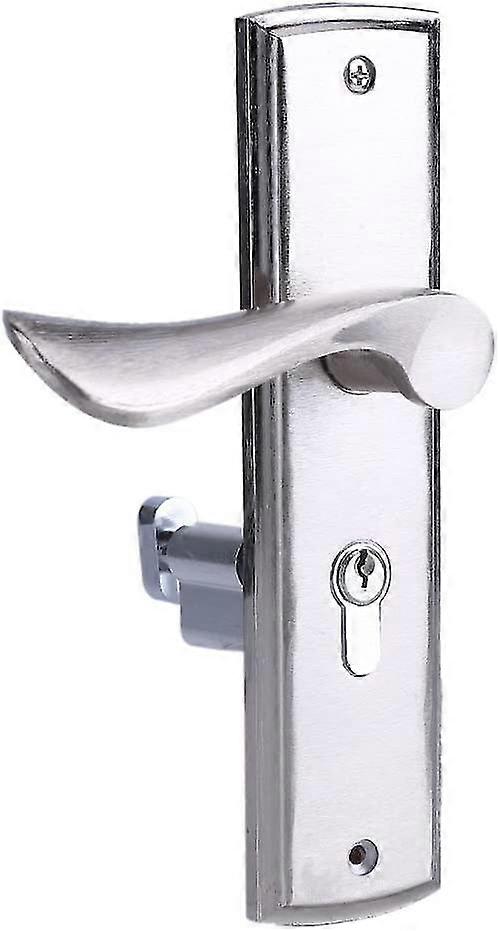Door Handle Lock Aluminum Door Handle Trim Lock Set Lock Lock Polished Roller Door Handles Lever Lock Set (a)