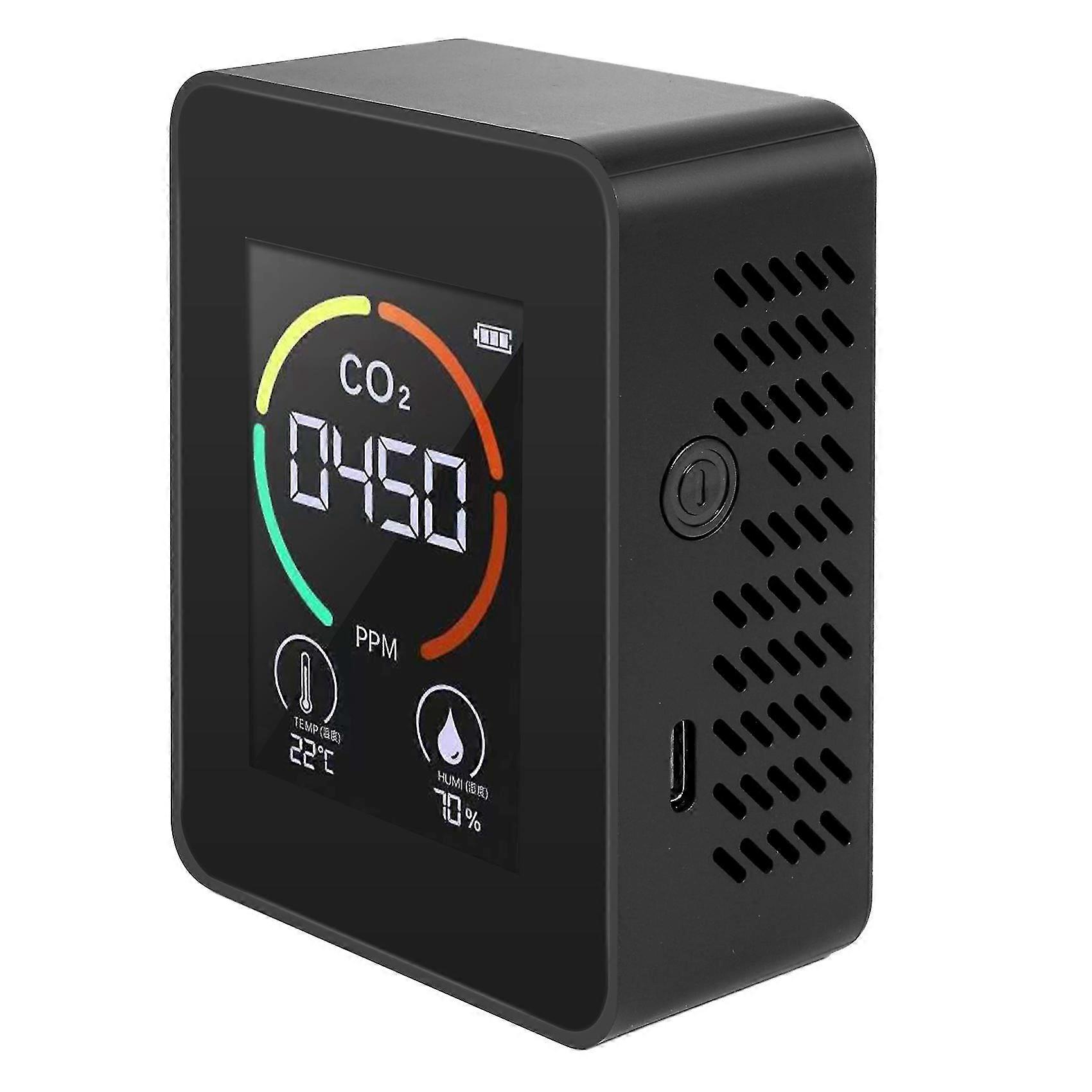 Temperature & Humidity Meter, Air Quality Monitor, Co2 Detector, 3-in-1 Digital Air Pollution Carbo