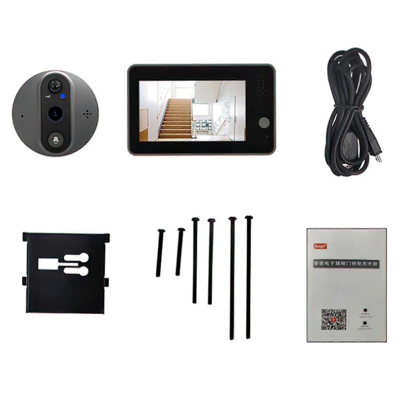 Draadloze Video Deurbel Deurbel Intercom Systeem Infrarood PIR Monitor Camera FT