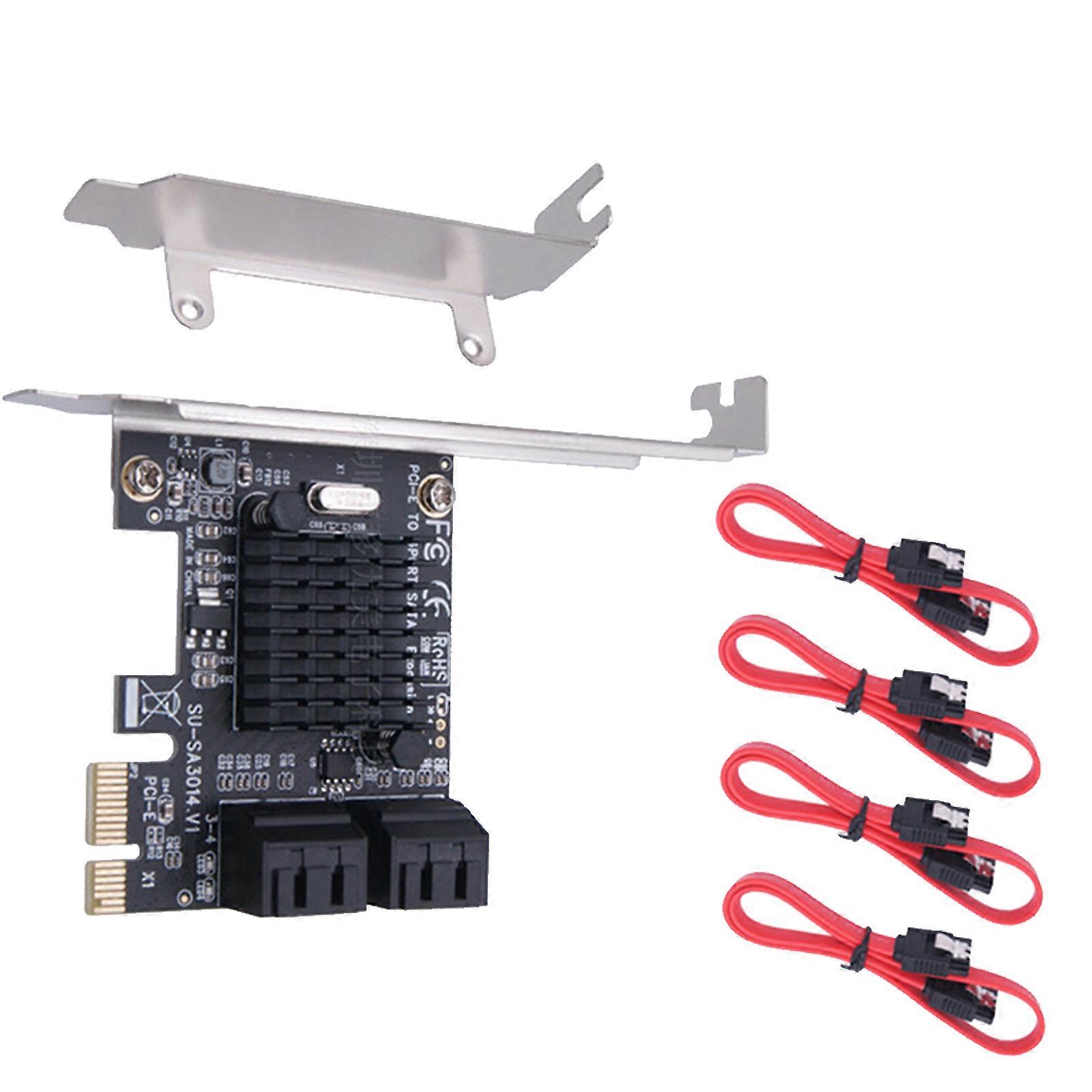 PCI PCIe Express la 6G SATA3.0 4-Port SATA III Expansion Controller Card Adapter
