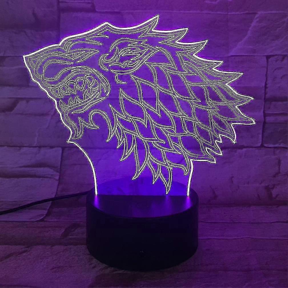 3d Led Bed Table Lamp Changing