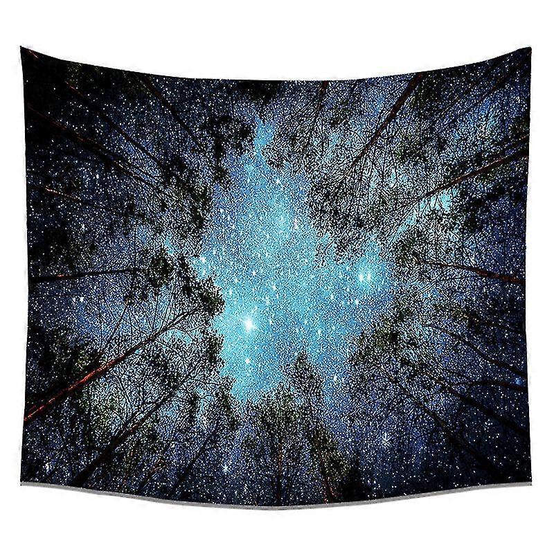 Forest Starry Tapestry Wall Hanging 3d Printing Forest Tapestry Galaxy Tapestry