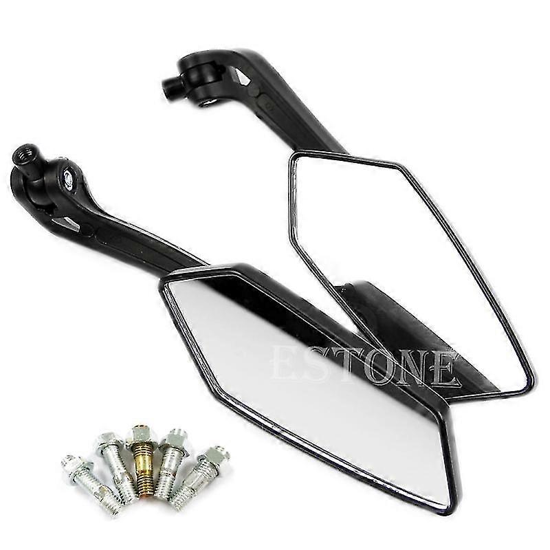 New Useful Universal Scooter Rearview Mirrors Pair Moped Atv Motorcycle Backup