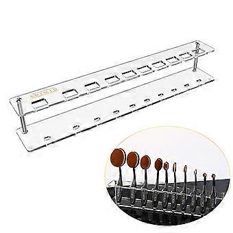 Ruimio Acryl 10 Gitter Organizer Display Regal für Oval Make-up Pinsel Kosmetik Werkzeug Set