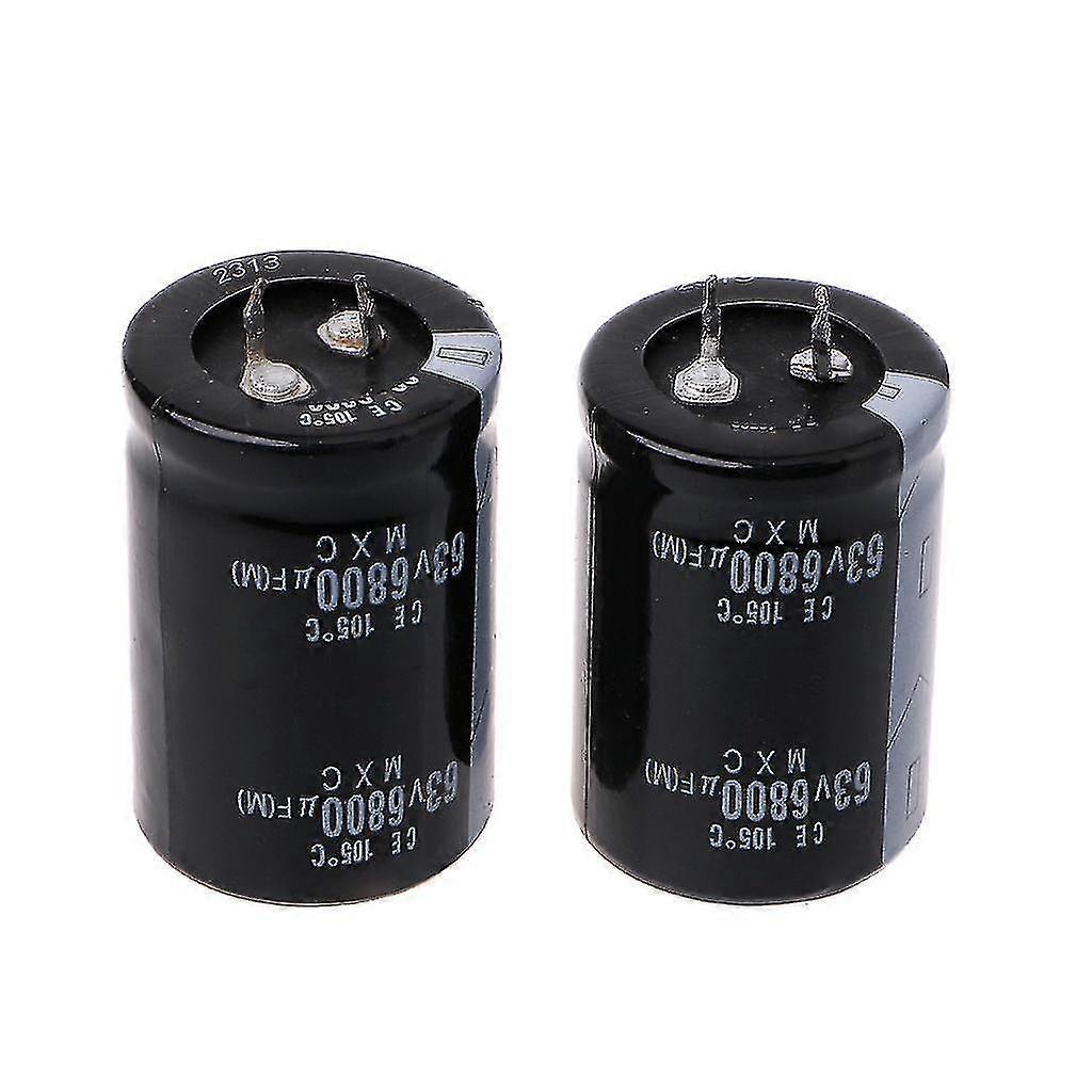 2pcs 63v 6800uf 6800mfd Electrolytic Capacitor Dimension 30mm45mm Cylindrical