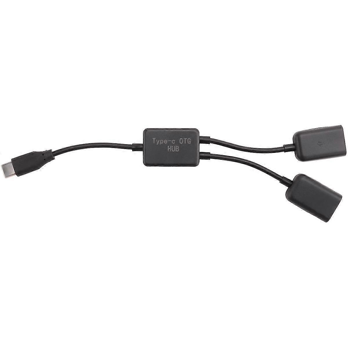 Typ C OTG USB-Stecker auf Dual 2.0 OTG-Buchse 2-Port-HUB-Kabel-Y-Splitter