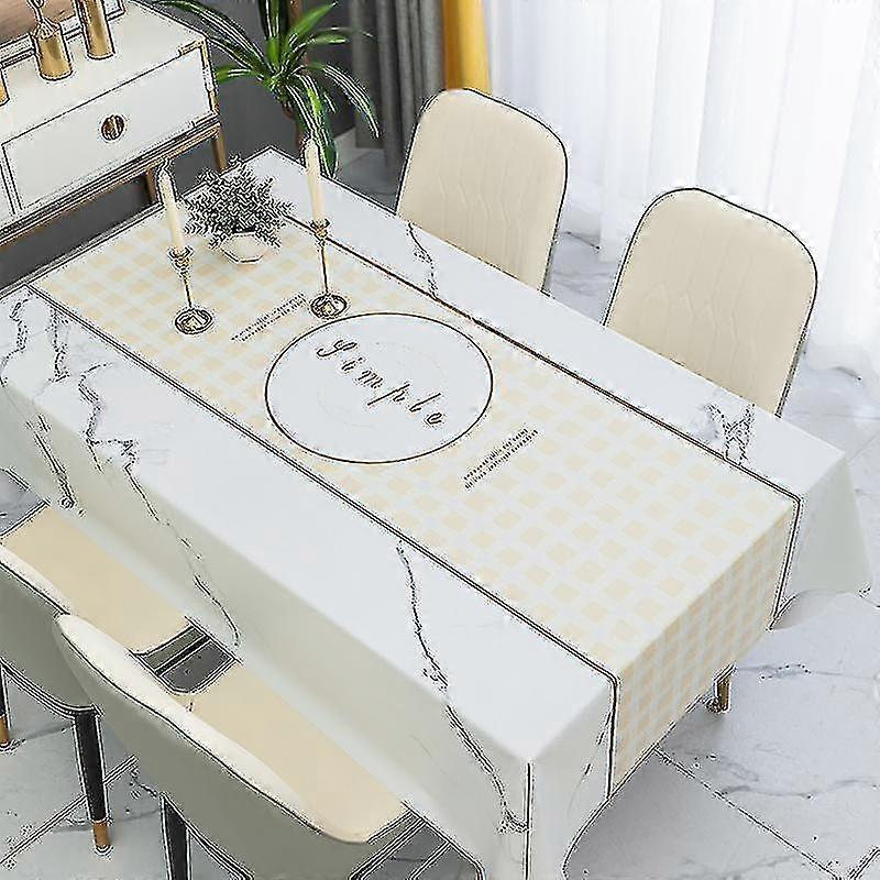 Nordic Style Fashion Simple Tablecloth Waterproof Ins Table Cloth Rectangular Coffee Table Table Mat Restaurant Tablecloth--