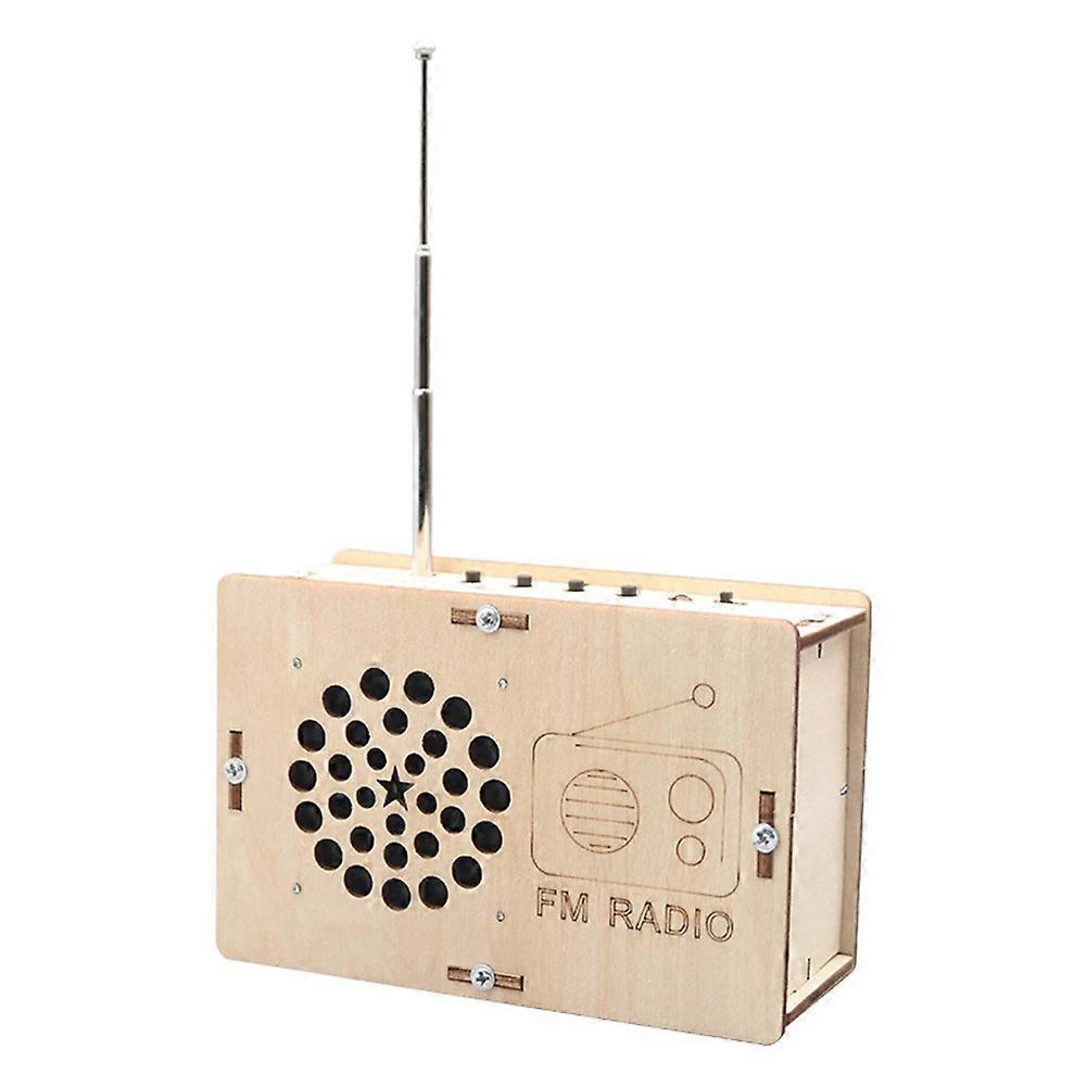 Μοντέλο ραδιοφώνου DIY FM Πρόγραμμα επιστήμης ξύλου Μοντέλο ατμού για παιδιά Δώρο γενεθλίων εφήβων