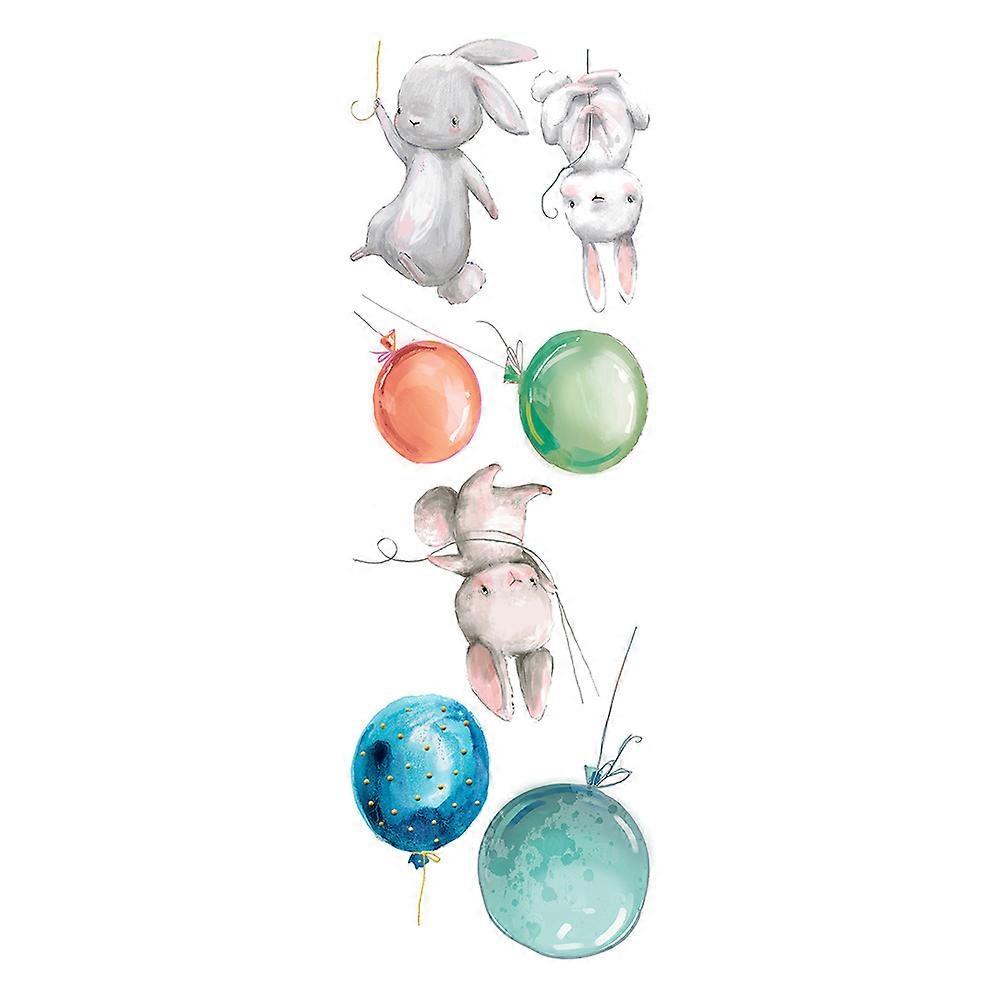 1 set Cute Bunny and Balloon Wall Decal