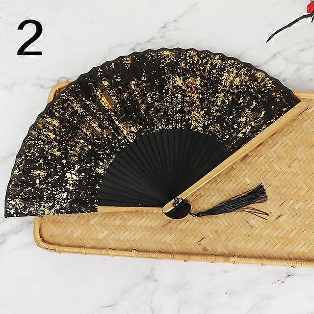 Sprinkle Gold Silk Dance fan Classical Chinese Wind Fan