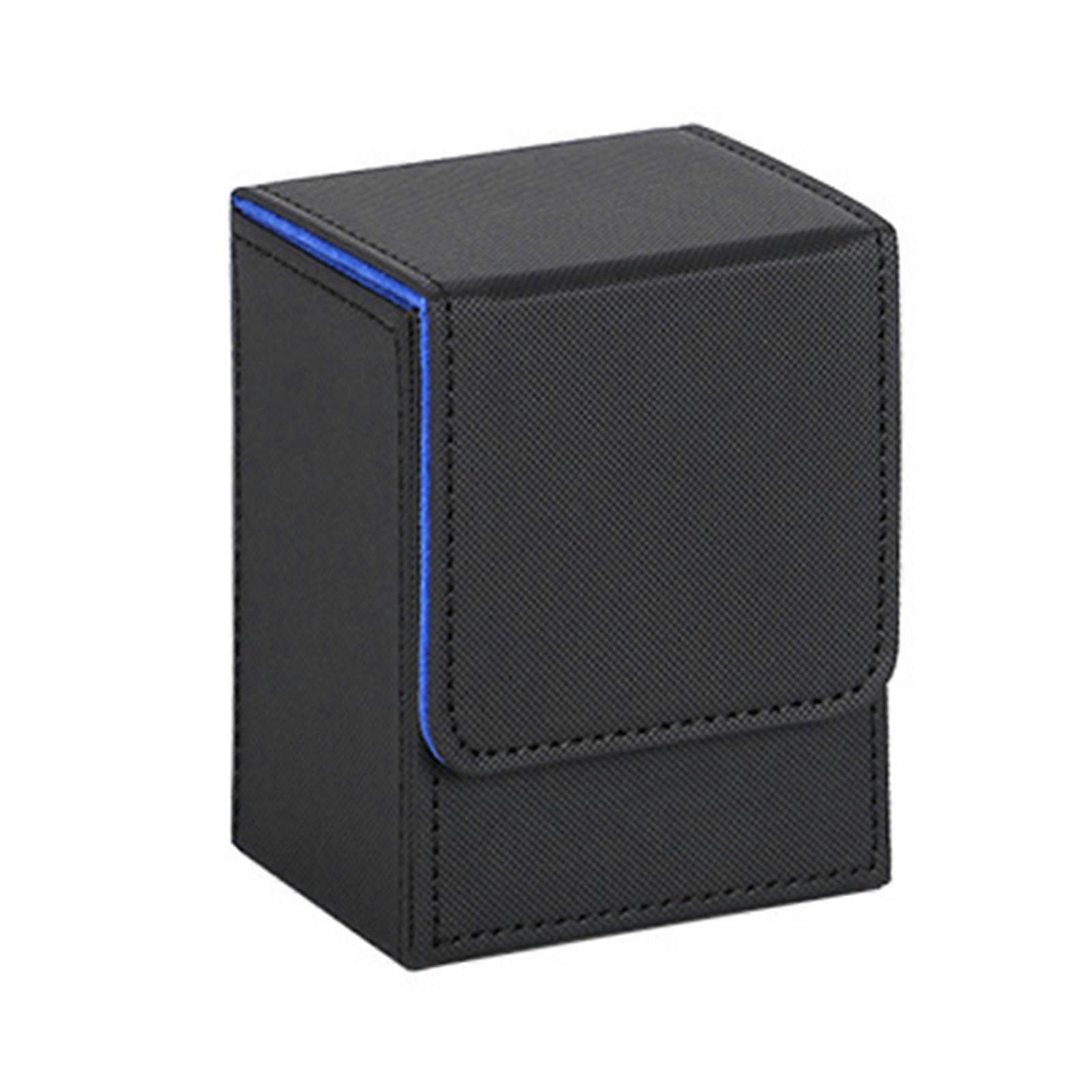 Faux Leather Card Storage Box Magnetic Multifunction TCG Trading Game Card Holder Organizer Large Capacity Sports Playing Card Case