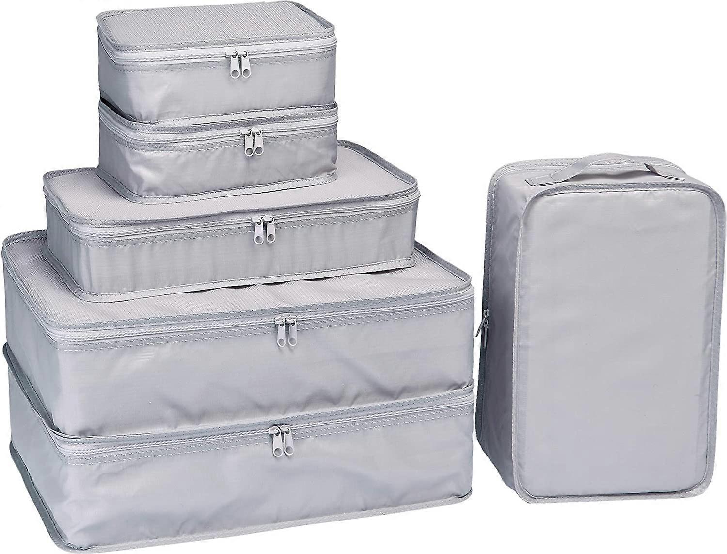 6 Set - Packing Travel Organizer (Grey)
