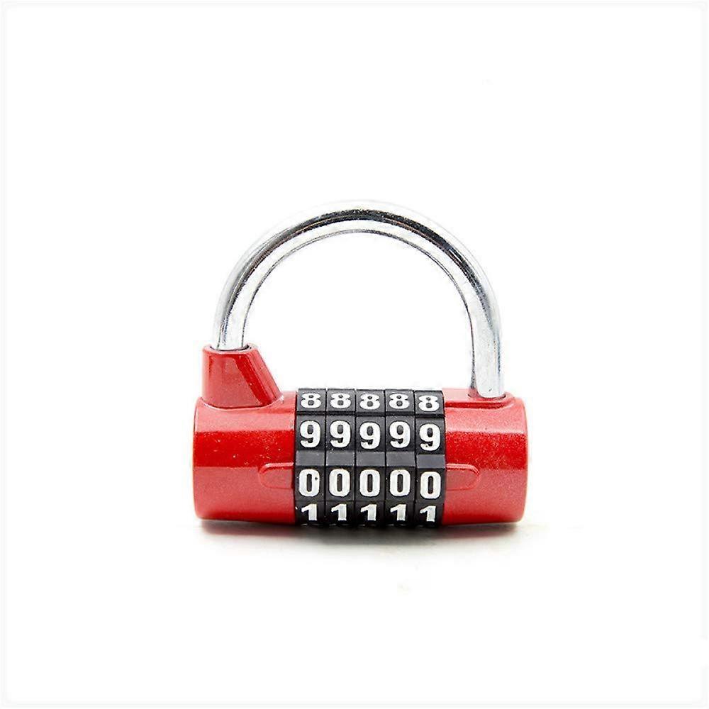 Large size five 5digit code lock, gym cabinet padlock, club dormitory door antitheft code padlock