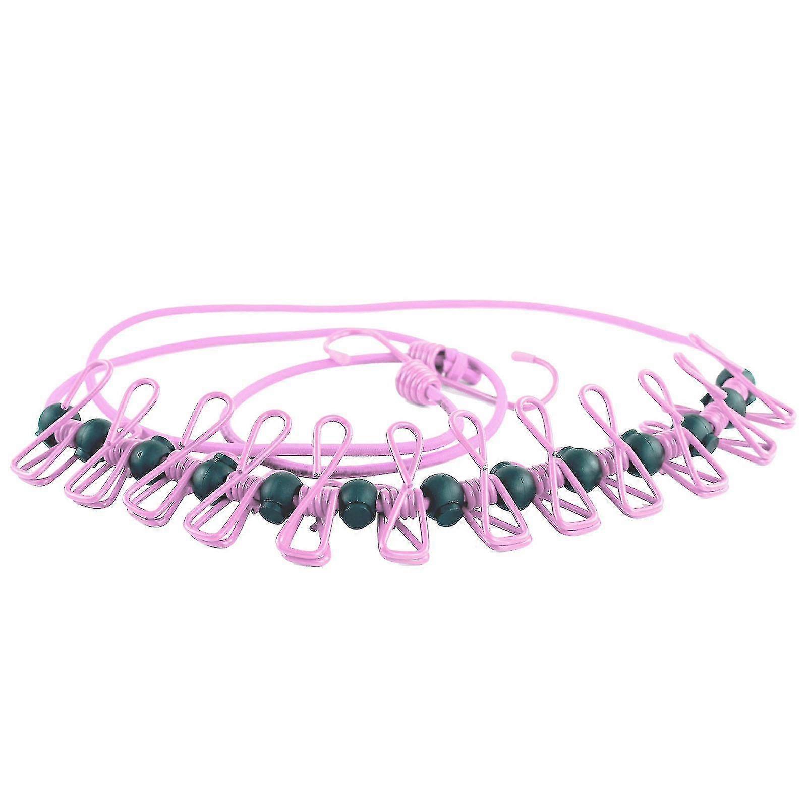 2026 Positioning Buckle Clothesline,portable Windproof Travel Clothesline