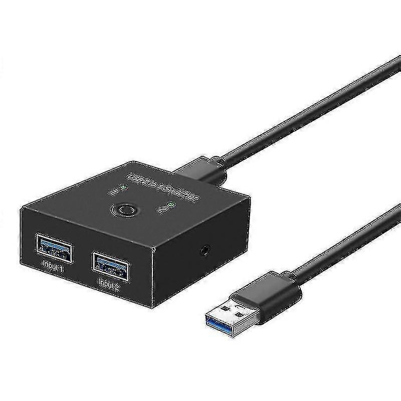 Usb 3.0 Switch 2 Pc Usb Bi-directional Switcher Selector Box 2x Usb3.0 Sharing