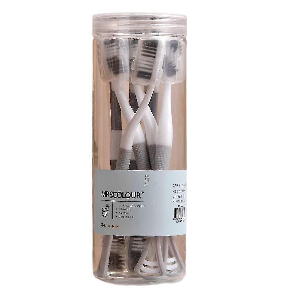 2 in 1 Toothbrush Double Head Tongue Cleaning Brush with Storage Box Teeth Cleaning Tool