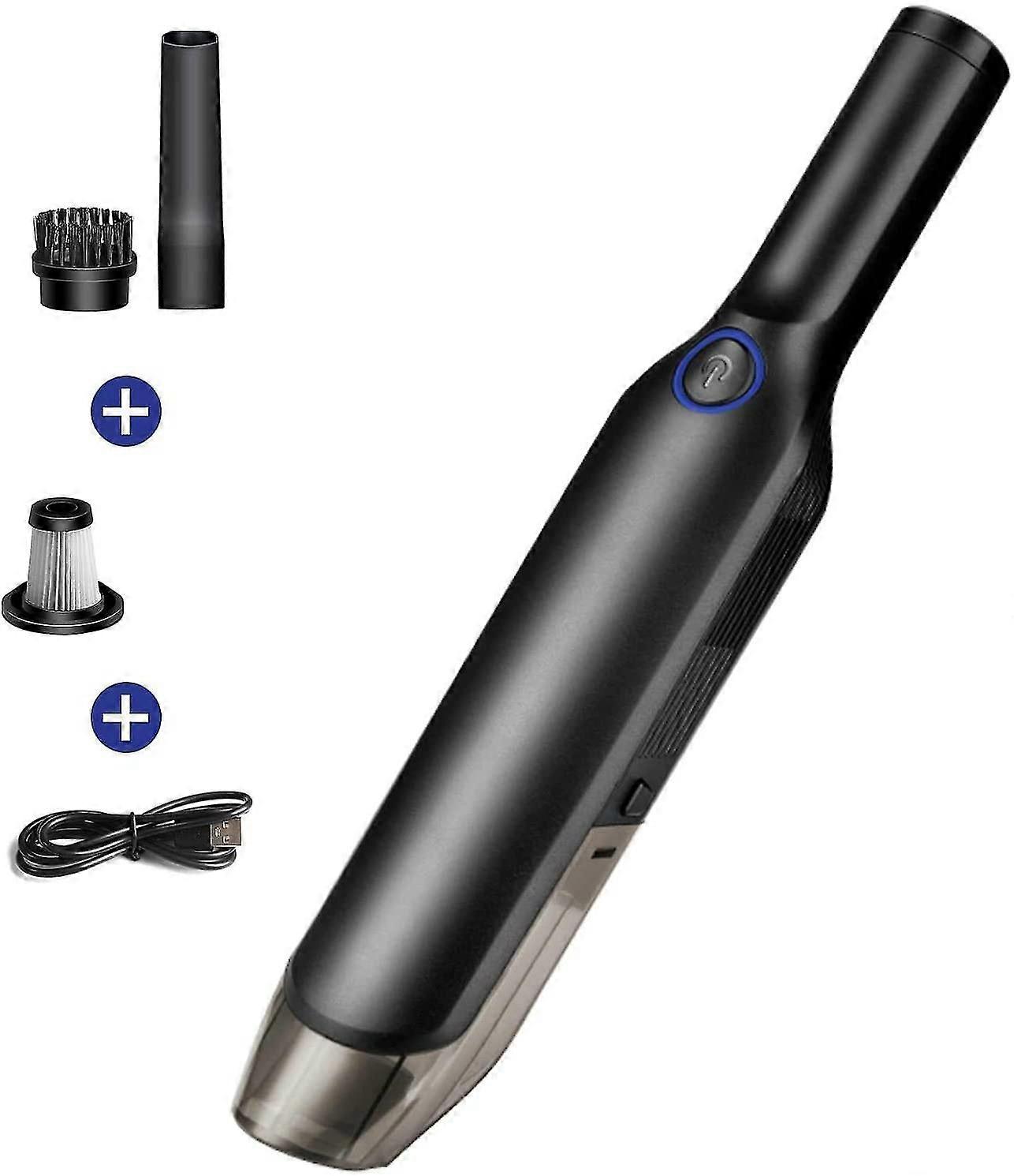 Aspirapolvere per auto, aspirapolvere portatile senza fili, portatile da 120 W e 2000 mAh con filtro HEPA lavabile per casa, tavolo, ufficio, anima...